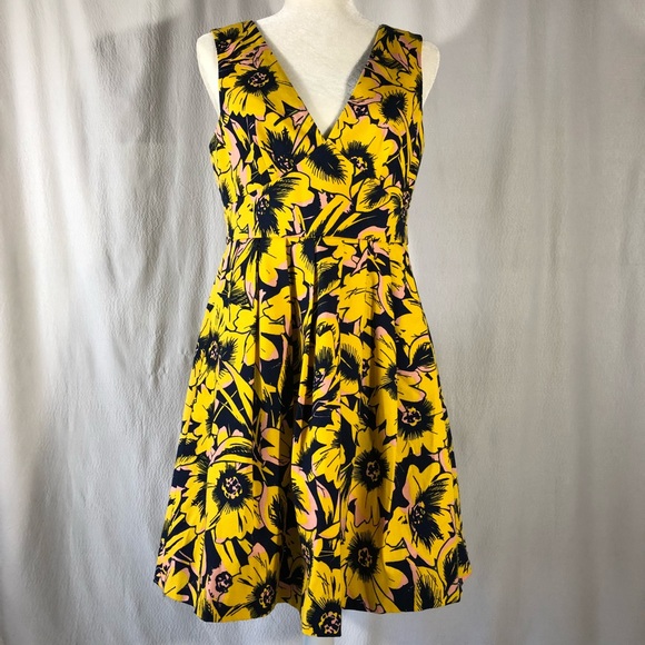 J. Crew Factory Dresses & Skirts - NWT J. Crew Factory Yellow & Black Floral Dress